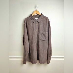 Goodfellow & Co Men's Lighweight Flannel Long Sleeve Button-Down Shirt Size XL